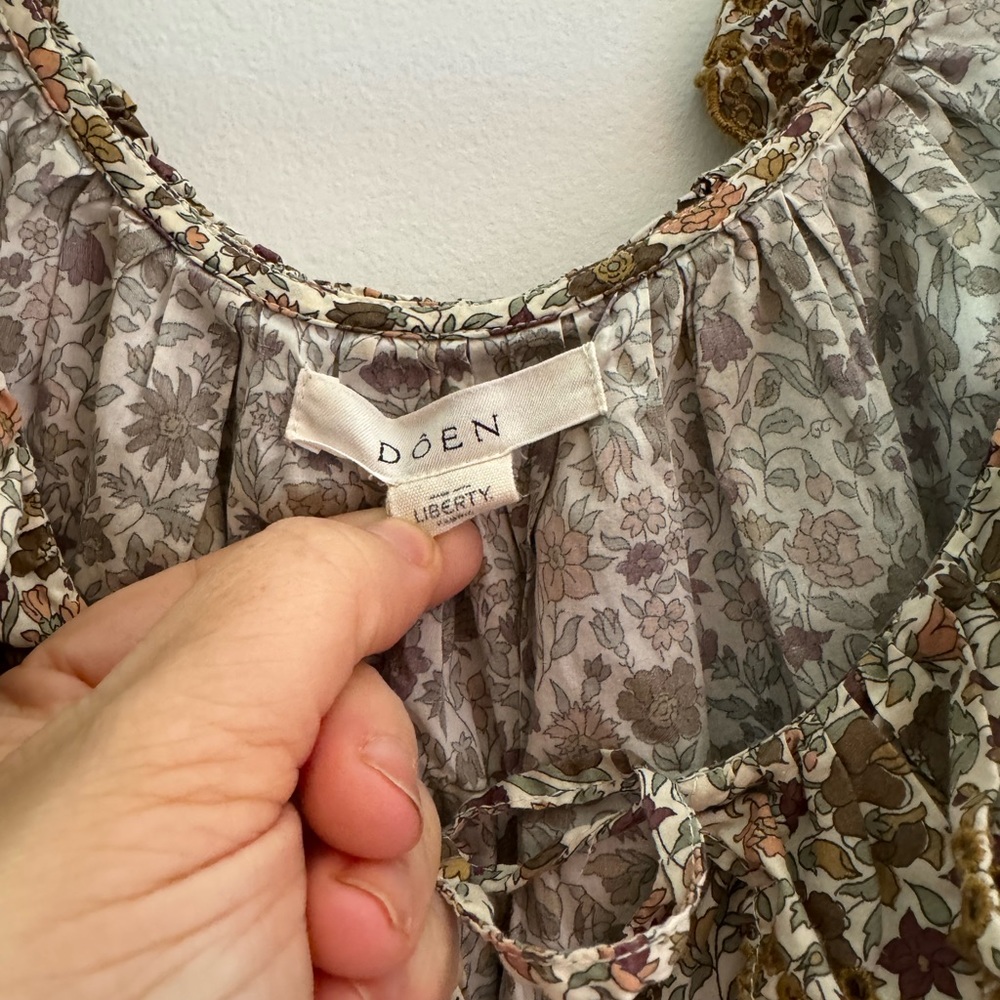 Doen Evalene in cream poppy bell floral size L - Picture 3 of 6